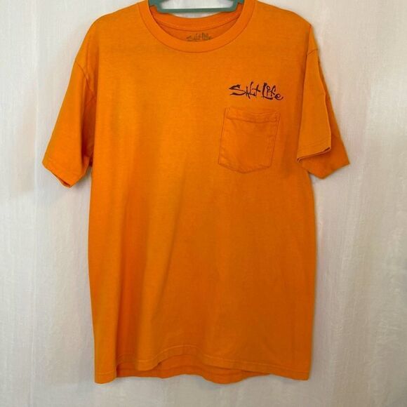 Salt Life tee Shirt Short Sleeve Graphic Back and Logo Front Large - Picture 1 of 5